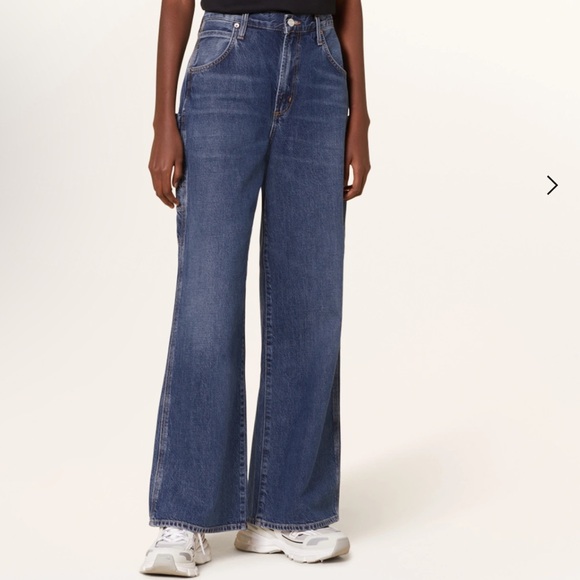 mid-rise wide-leg jeansAGOLDE